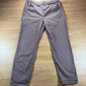 Buffalo David Bitton Hanna Pants Women's 16 High Rise Skinny Stretch Brown